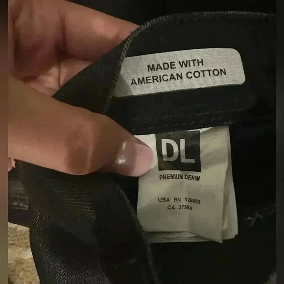 Dl1961 Nick Slim Fit Palmer Men's Black Jeans American Cotton Size 34 - Picture 5 of 7